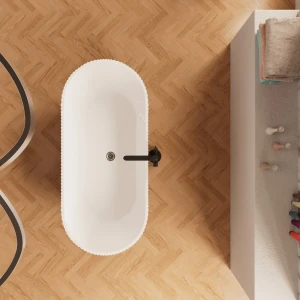 Акриловая ванна Frank F6103 White/Black 170x75