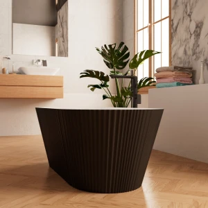Акриловая ванна Frank F6103 White/Black 170x75