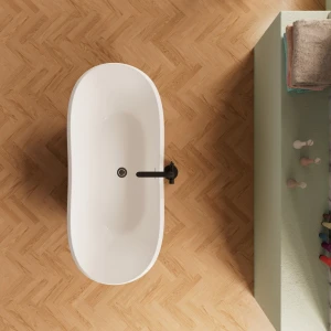 Акриловая ванна Frank F6104 White/Black 170x75