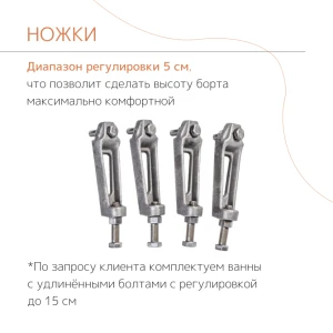 Чугунная ванна Tempra Cadis 120x70