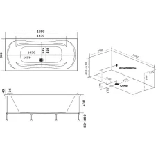 Акриловая ванна BAS Мале 180х80