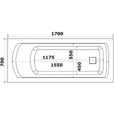 Акриловая ванна BAS Аякс 170x70