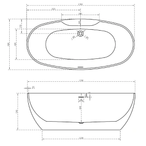 Акриловая ванна ABBER AB9323 170х80