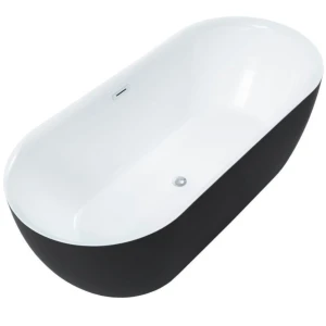 Акриловая ванна Aquanet Delight 170x78 черный матовый