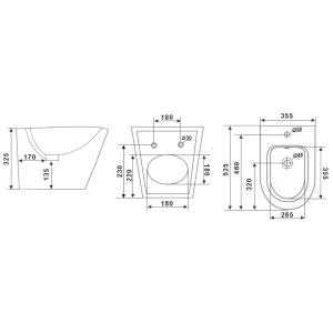 Биде подвесное Timo Inari TK-504