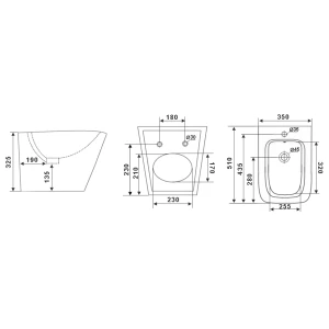 Биде подвесное Timo Soli TK-304
