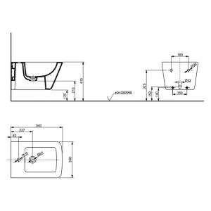 Биде подвесное Toto SP B532E#XW