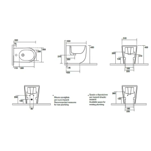 Биде напольное Kerasan Nolita 532011*1 Verde muschio