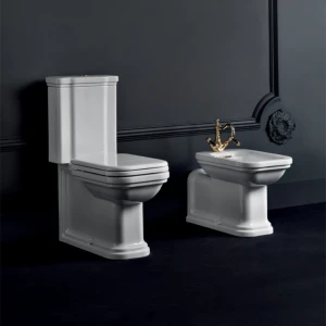 Биде напольное Kerasan Waldorf Prolongato 4120K1bi/cr*1