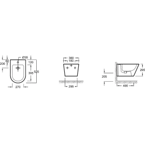 Биде подвесное Jacob Delafon Rodin+ EMJ0002-00