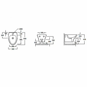 Биде подвесное Jacob Delafon Nouvelle Vague EMD0002-00