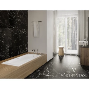 Чугунная ванна Vinsent Veron Aura 150x75 с ножками и ручками