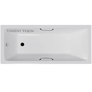 Чугунная ванна Vinsent Veron Square 170x75 с ножками и ручками