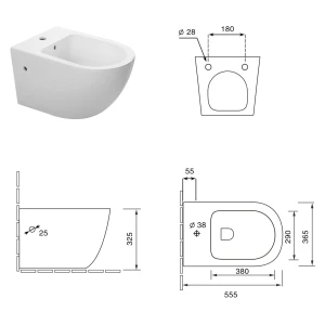 Биде подвесное SantiLine SL-5058