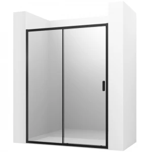 Душевая дверь в нишу Ambassador Forsa 100х200 17021216AB профиль черный, стекло прозрачное