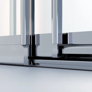 Душевая дверь в нишу Ambassador Forsa 100х195 17021101NX профиль хром, стекло прозрачное