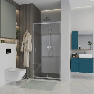 Душевая дверь в нишу Niagara Nova NG-63-8A 80x195, профиль хром