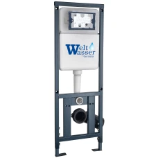 Комплект Weltwasser 10000011953 подвесной унитаз Gelbach 043 GL-BL + инсталляция Marberg 410 + кнопка MAR 410 RD MT-BL