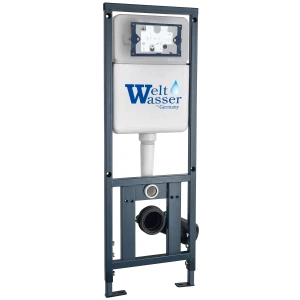 Комплект Weltwasser 10000010355 подвесной унитаз Baarbach 004 GL-WT + инсталляция Marberg 410 + кнопка MAR 410 RD GL-WT