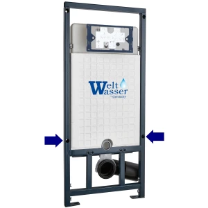 Инсталляция для унитаза WeltWasser Marberg 507 RD BL 10000011214, кнопка черная матовая