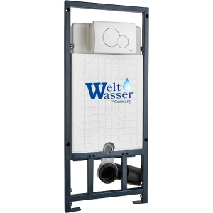 Инсталляция для унитаза WeltWasser Marberg 507 RD WT 10000011213, кнопка белая глянцевая