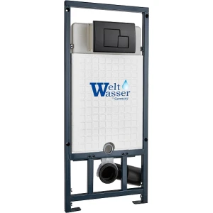 Инсталляция для унитаза WeltWasser Marberg 507 SE BL 10000011216, кнопка черная матовая