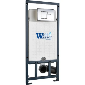 Инсталляция для унитаза WeltWasser Marberg 507 SE CR 10000008209, кнопка хром глянцевый