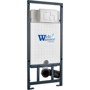 Инсталляция для унитаза WeltWasser Marberg 507 SE WT 10000011215, кнопка белая глянцевая