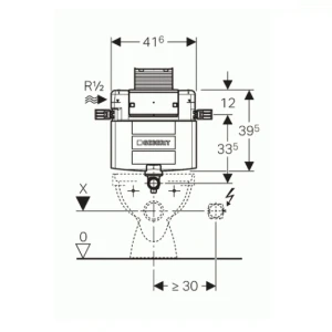 Скрытый бачок Geberit Omega 82 109.043.00.1