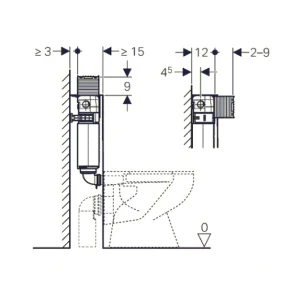 Скрытый бачок Geberit Omega 82 109.043.00.1