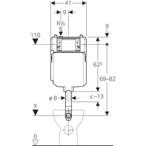 Скрытый бачок Geberit Sigma 8 109.791.00.1