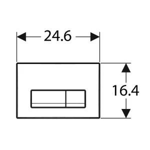 Кнопка смыва Geberit Delta 50 115.119.11.1 белая