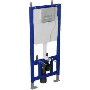 Инсталляция для унитаза Grossman 980.T1.04.110.110, кнопка матовый хром