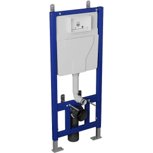 Инсталляция для унитаза Grossman 980.T1.02.110.110, кнопка матовый хром