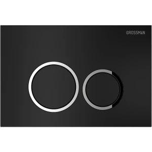 Кнопка смыва Grossman Galaxy 700.K31.01.210.210, черный матовый