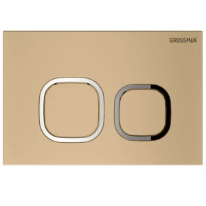 Кнопка смыва Grossman Cosmo 700.K31.02.310.310, золото матовое