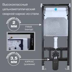 Инсталляция для унитаза Esbano FRAM, без кнопки