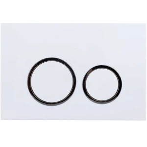 Кнопка смыва Esbano KRG-11GW, белый глянец