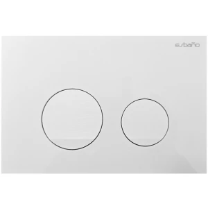 Кнопка смыва Esbano SLIM-37GW, белый глянец