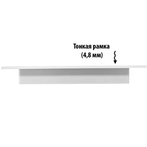 Кнопка смыва Esbano SLIM-37GW, белый глянец