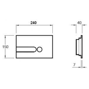 Кнопка смыва Jacob Delafon E4326-00 белая