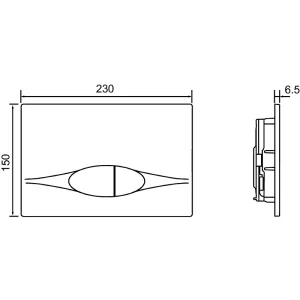 Кнопка смыва Jacob Delafon E29027-CP хром