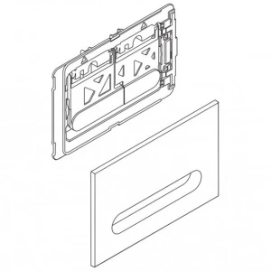 Кнопка смыва BelBagno Prospero BB004-PR-BIANCO, белая