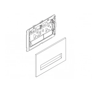 Кнопка смыва BelBagno Marmi BB009-MR-BIANCO, белая