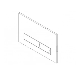 Кнопка смыва BelBagno Marmi BB009-MR-BIANCO, белая
