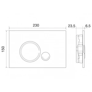 Кнопка смыва BelBagno Sfera BB014-SR-BIANCO, белая