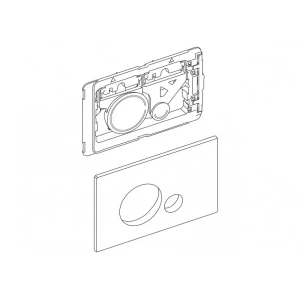 Кнопка смыва BelBagno Sfera BB014-SR-BIANCO, белая