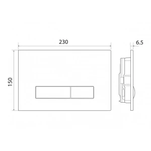 Кнопка смыва BelBagno Genova BB018-GV-BIANCO, белая