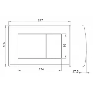 Кнопка смыва Alcadrain M270, белая