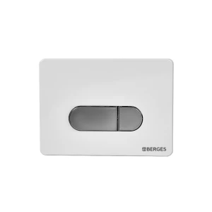 Кнопка смыва Berges Novum D7 040037, белая/хром глянец